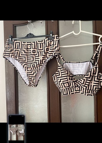 Suwen Baskılı Kemerli Mini Bikini Takımı