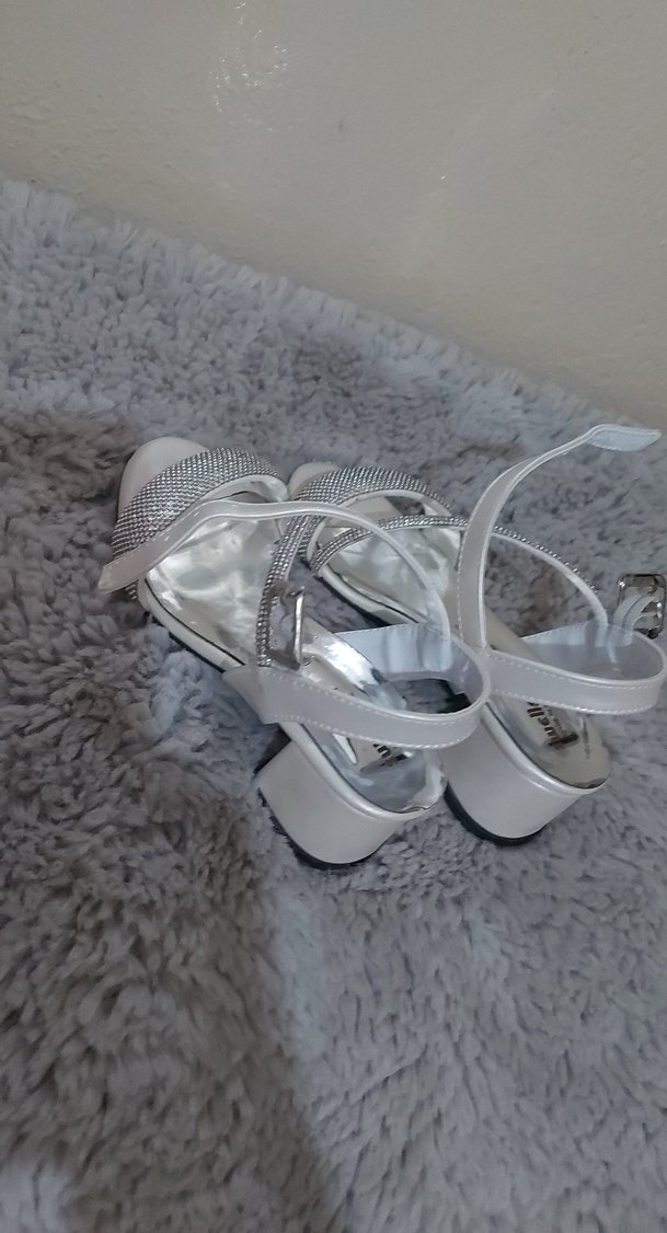 Beyaz çocuk Dolgu Topuklu Abiye Ayakkabı - Görsel 4