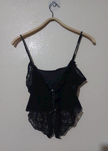 Bershka Siyah Tasli Bustiyer