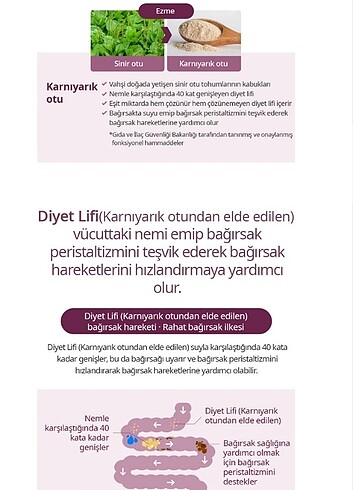 Diğer Atomy karnıyarık otu içeren diyet lifi(30 şase)