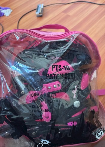 Pembe Lastik Motosiklet Diz Koruyucu Velcro - Görsel 10