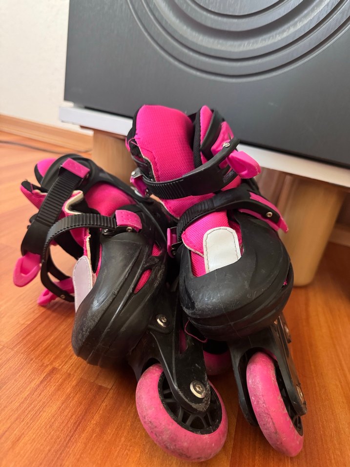 Pembe Lastik Motosiklet Diz Koruyucu Velcro - Görsel 5