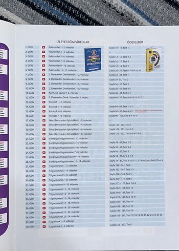  Beden 80 Günde AYT Matematik Kampı Video Ders Kitabı