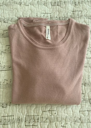 kadın basic pembe triko defacto kazak - Görsel 3