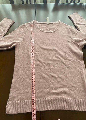 kadın basic pembe triko defacto kazak - Görsel 4