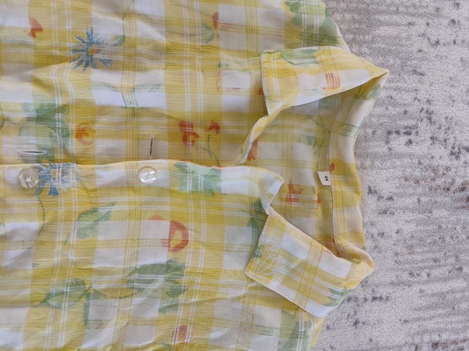 Pastel Sarı Bağlama Desenli Mutfak Önlüğü - Görsel 2