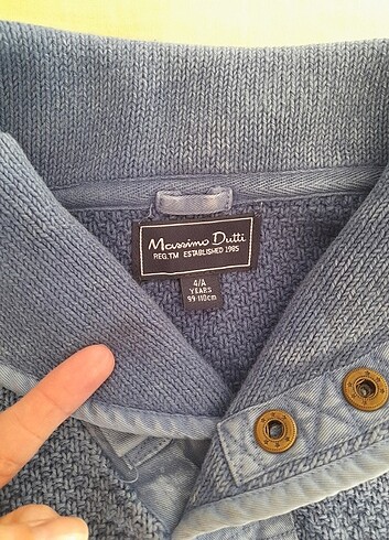 4 Yaş Beden Massimo Dutti Erkek Çocuk Kazak