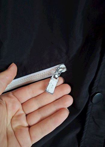 xl Beden siyah Renk Siyah Fermuarlı Erkek Street Wear Ceket