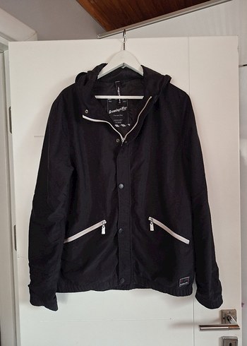 Siyah Fermuarlı Erkek Street Wear Ceket