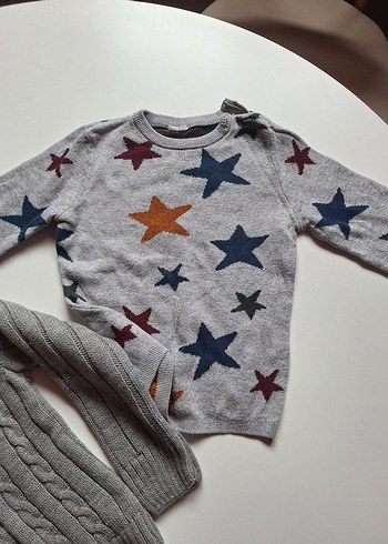 Gri Erkek Çocuk Triko Kazak - Görsel 4