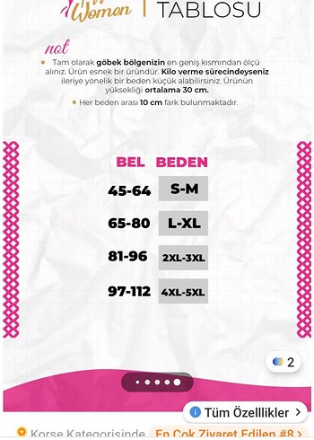 Ten Rengi Dikişsiz  Korse - Görsel 3