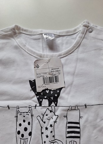 Beyaz Kısa Kollu Bebek Tulum - Görsel 3