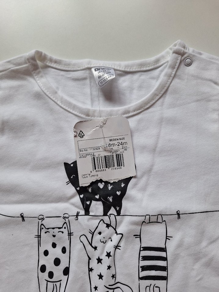 Beyaz Kısa Kollu Bebek Tulum - Görsel 3