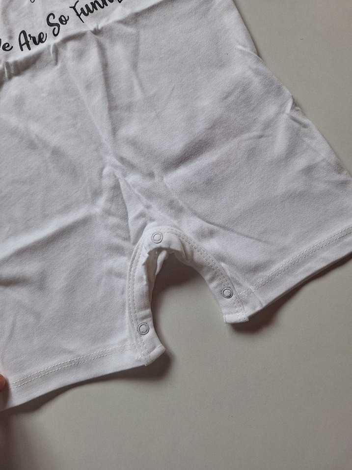 Beyaz Kısa Kollu Bebek Tulum - Görsel 5