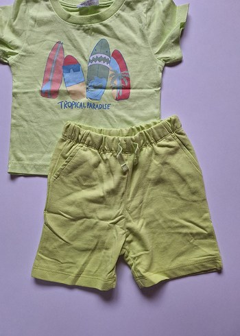 Bebek Erkek Renkli Kısa Kollu Takım - Görsel 4