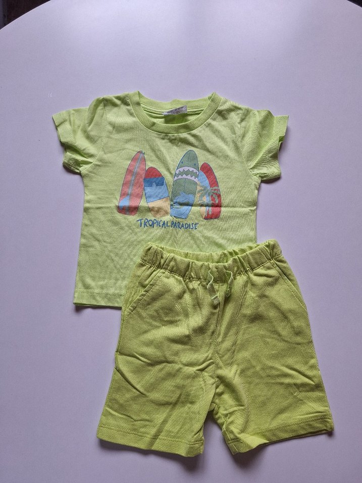 Bebek Erkek Renkli Kısa Kollu Takım - Görsel 2