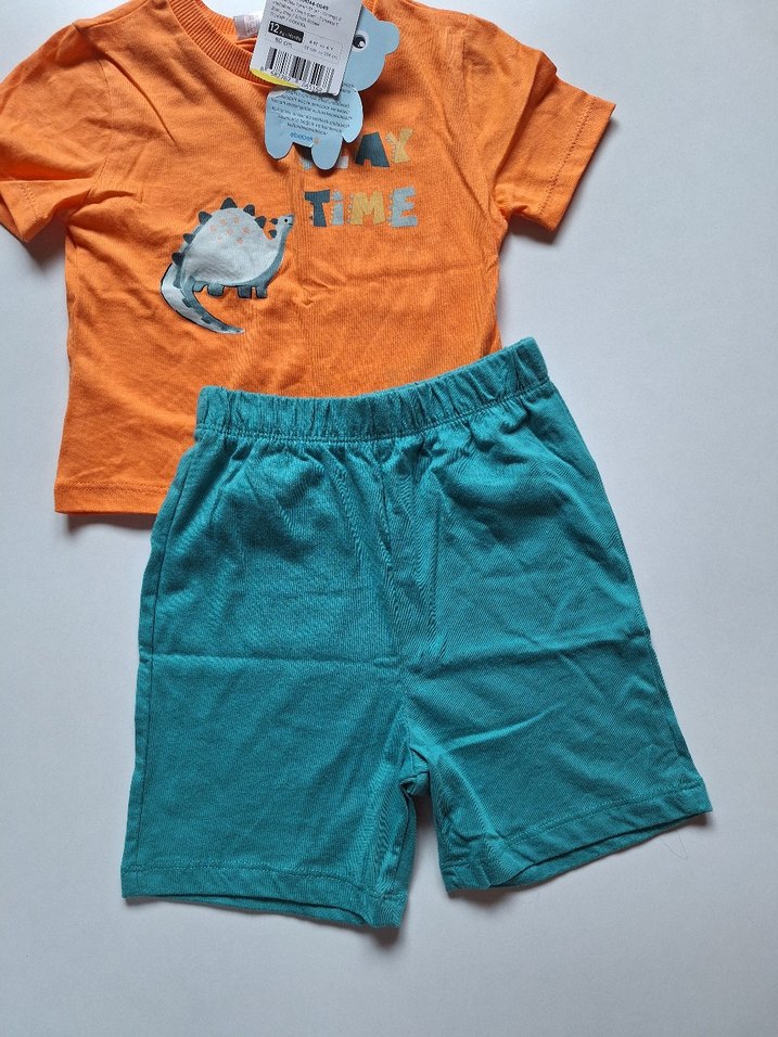 Renkli Erkek Bebek Kısa Kollu Takım - Görsel 4