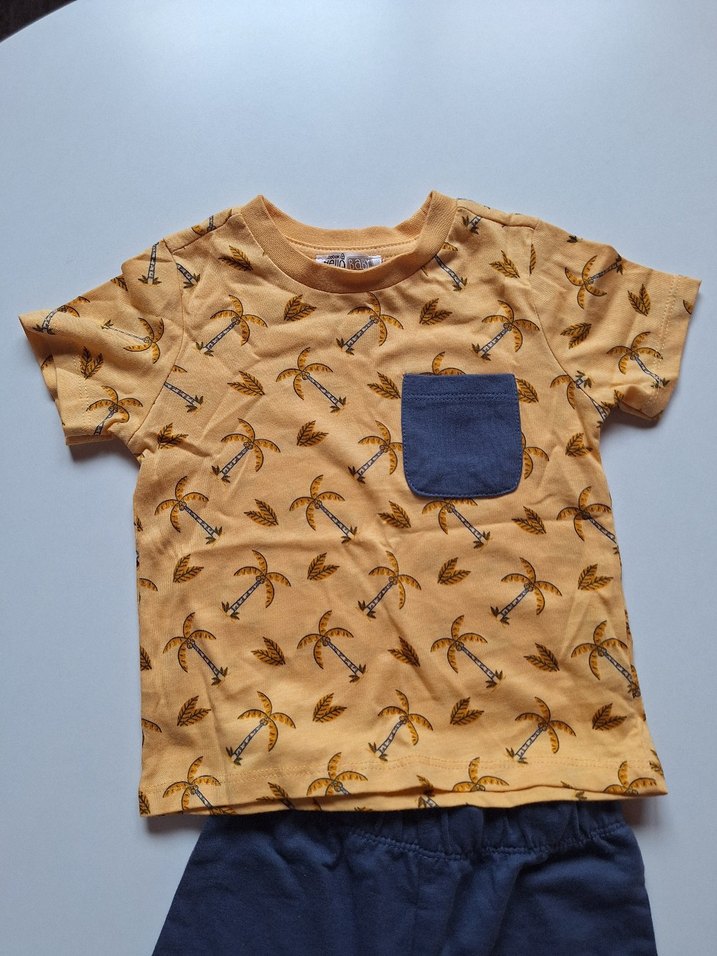 Sarı Kısa Kollu Erkek Bebek Takımı - Görsel 4