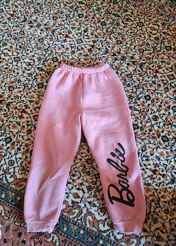 Diğer Barbie Baskılı Pembe Kız Eşofman Altı