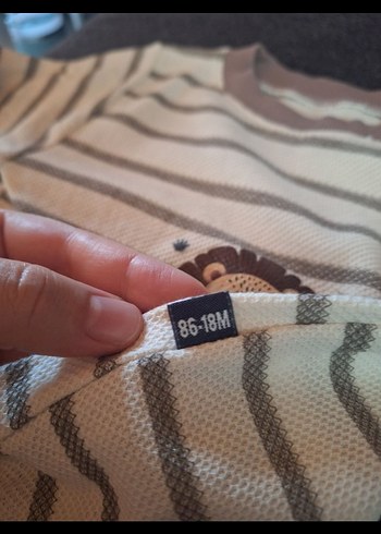 1,5 Yaş Beden Kahverengi Erkek Bebek Uzun Kollu Takım