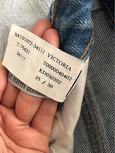m Beden mavi Renk MAVİ JEAN VICTORIA 25/30
