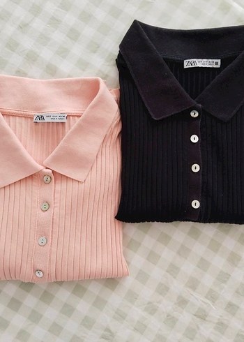 Fitilli Polo yaka Crop