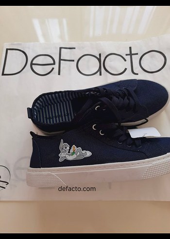 Defacto Lacivert Bagcikli Gunluk Sneaker