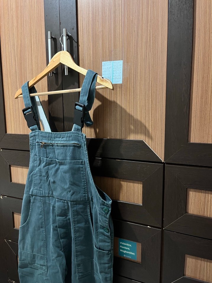 Kadın petrol yeşili Vintage Tulum - Görsel 3