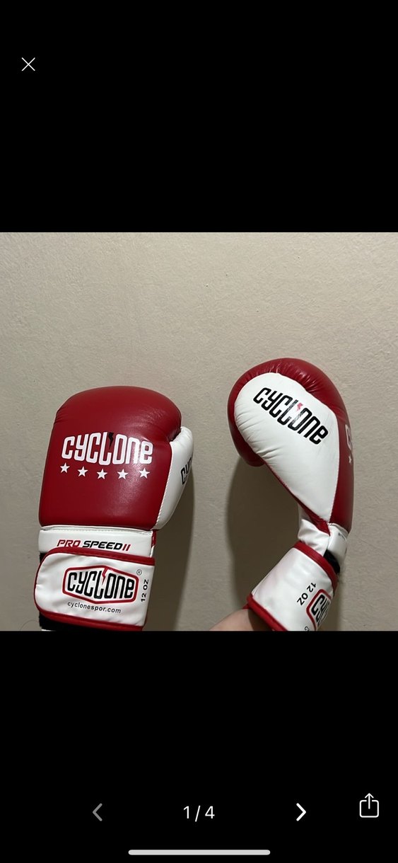 Kırmızı Erkek/Kadın 
Deri Boks Eldiveni - Görsel 3