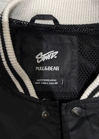 Siyah Düğmeli Kadın Bomber Ceket - Görsel 2