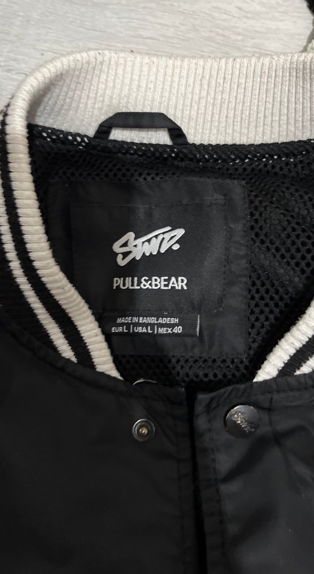 Siyah Düğmeli Kadın Bomber Ceket - Görsel 2