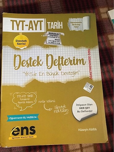 Tarih destek defteri konu anlatımı