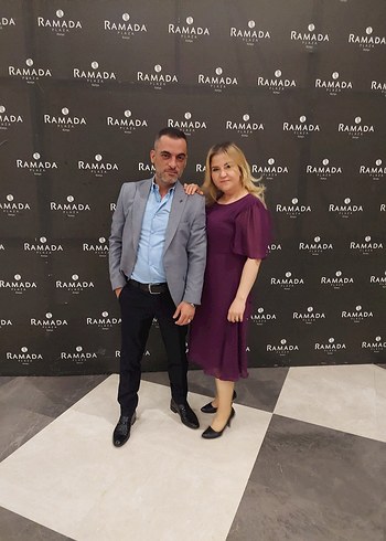 Mor Uzun Kollu Midi Elbise - Görsel 2