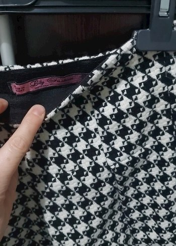 Diğer Ekoseli Pilili Mini Etek