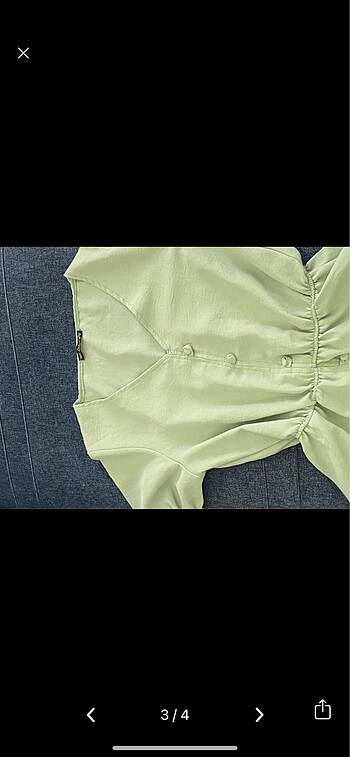 Zara Yeşil bluz