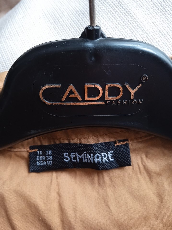 Kahverengi, Düğmeli Kadın Gömlek - Görsel 4