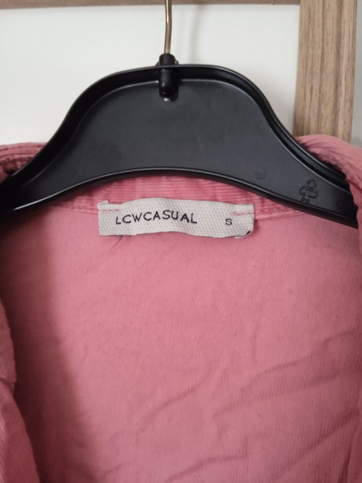 Pembe Keten Uzun Kollu Kadın Gömlek - Görsel 2