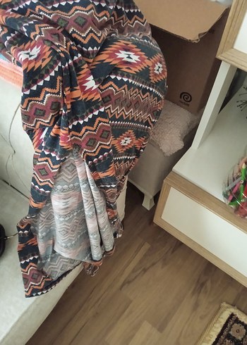 Dantel Detaylı Bohem V Yakalı Uzun Elbise - Görsel 6