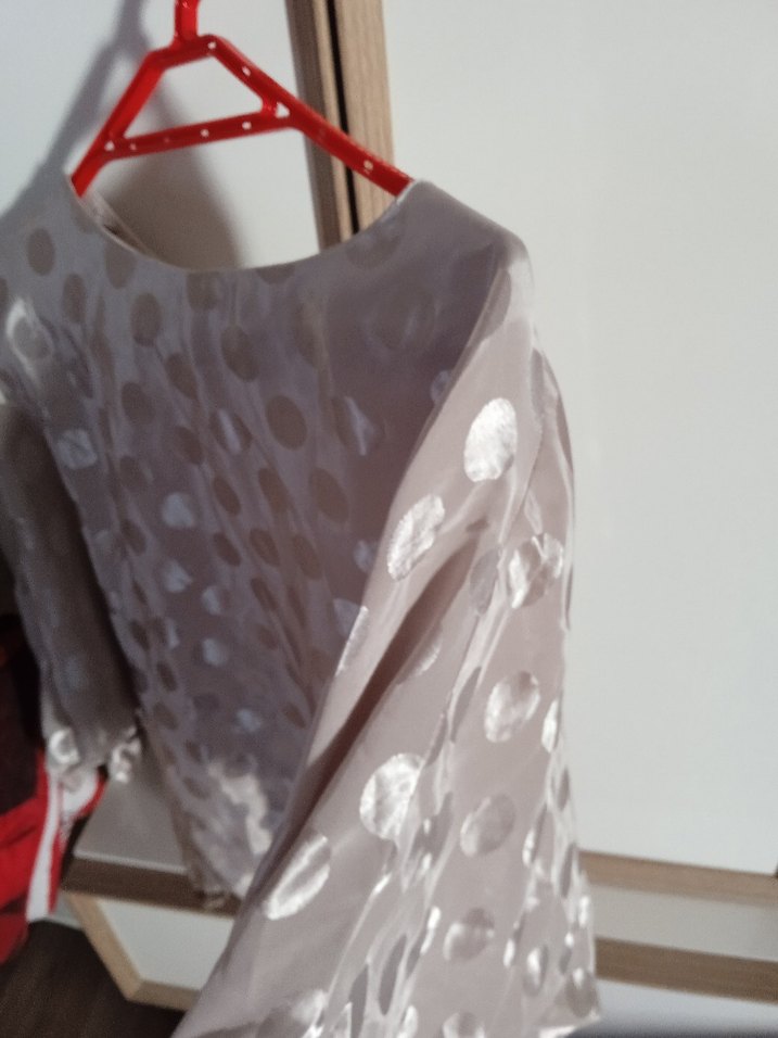 Pembe Puantiyeli Bohem buluz - Görsel 2