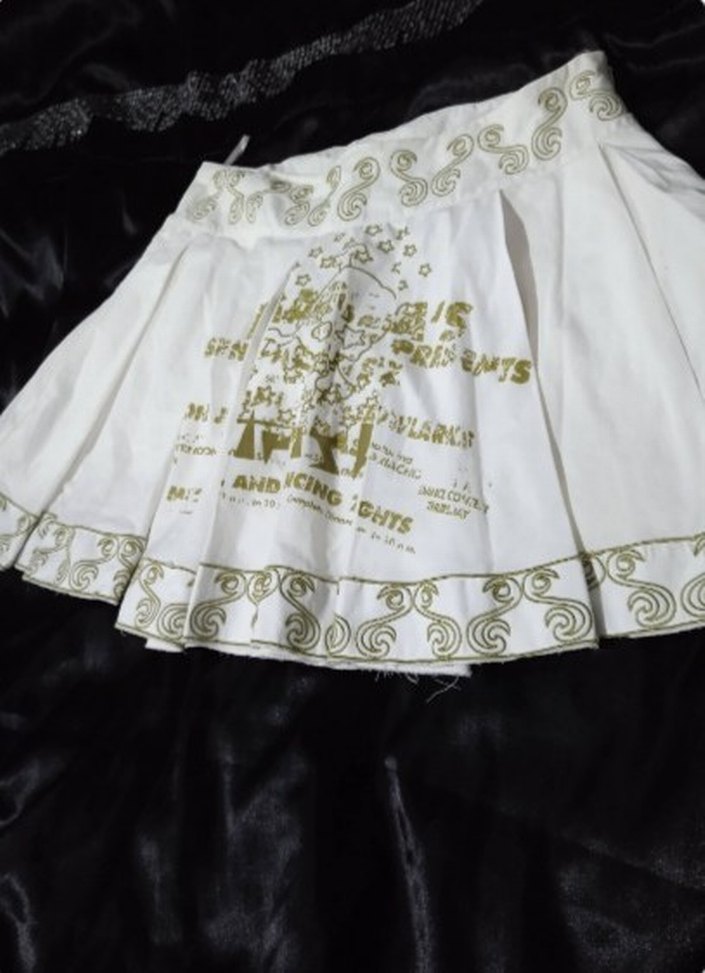 Beyaz Piliseli Mini Etek - Görsel 5