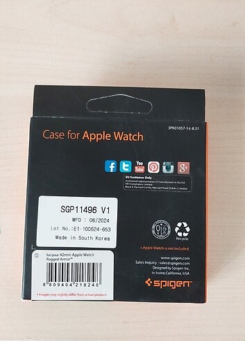 Spigen Spigen Apple Watch 42mm (Seri 3/2/1) Armor Kılıf