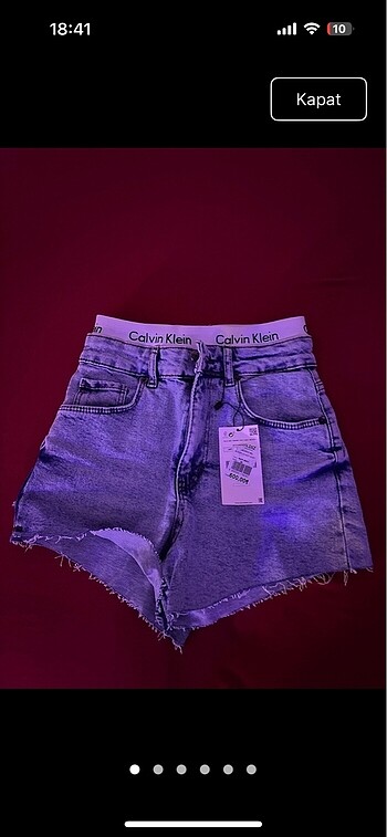 calvin klein kot şort