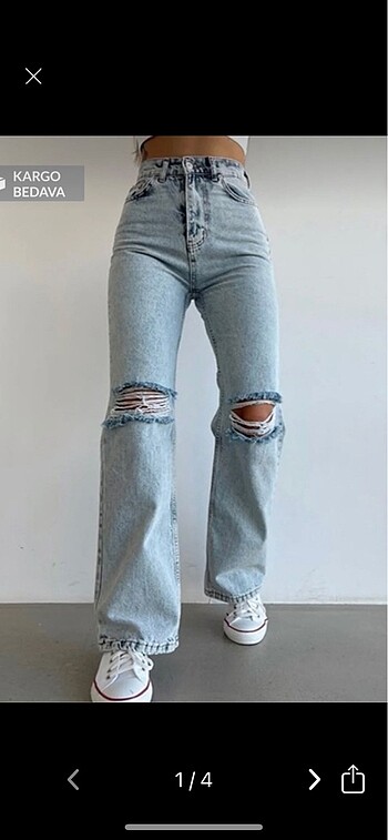 kot pantolon jean bol paça