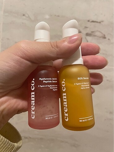 Cream co Sos ve hyaluronic acid serum