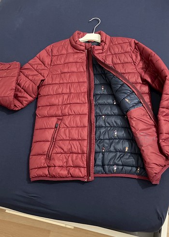 Bordo Fermuarlı mont erkek çocuk - Görsel 2