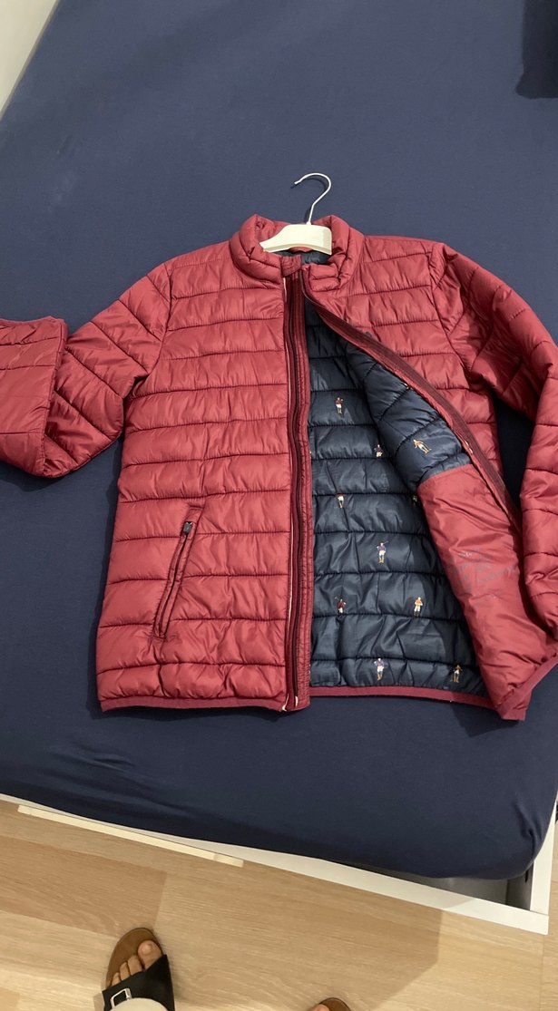 Bordo Fermuarlı mont erkek çocuk - Görsel 2