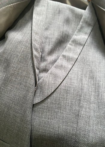 Daniel Gallotti Gri Düğmeli Erkek Takım Elbise - Görsel 4