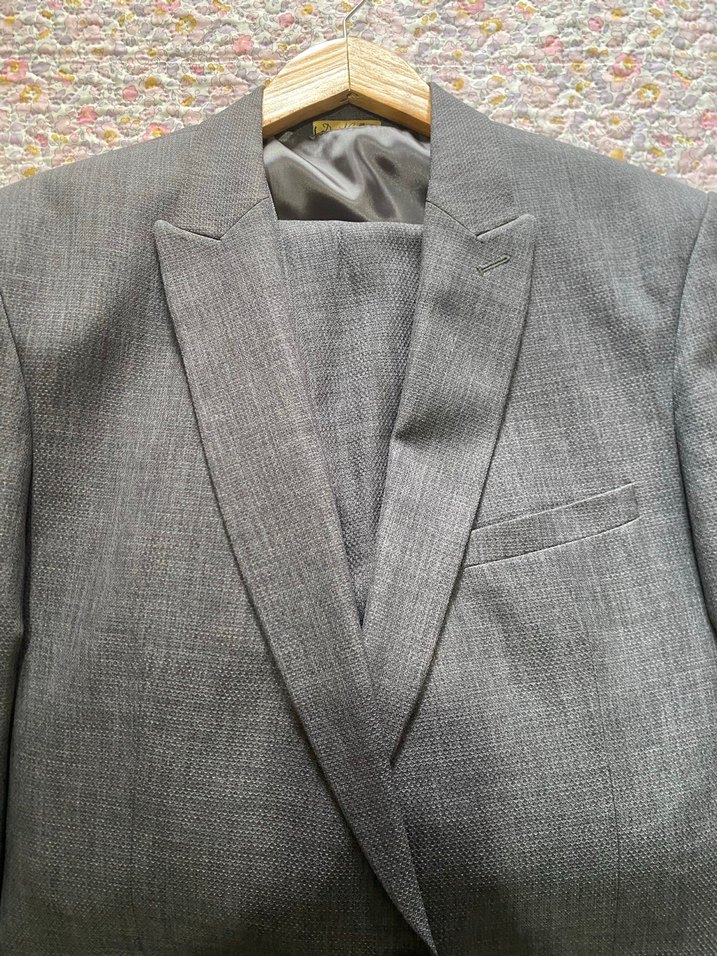Daniel Gallotti Gri Düğmeli Erkek Takım Elbise - Görsel 2