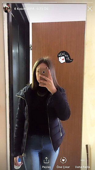 Bershka şişme ceket