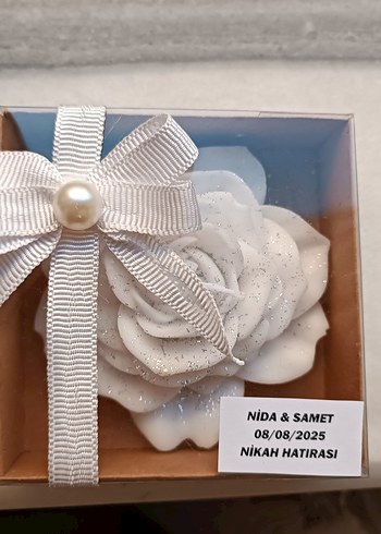  Beden Kokulu Simli Hediyelik Mum